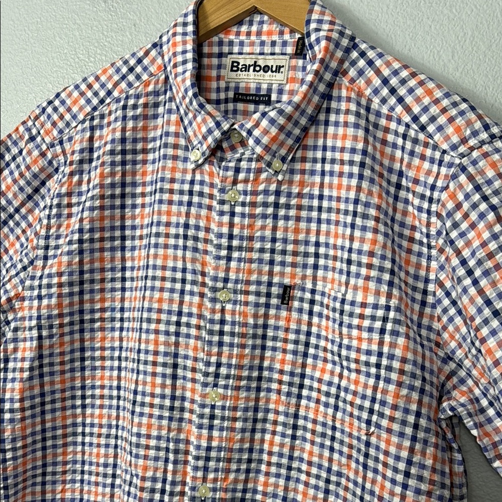 Barbour Men's Seersucker Checkered‎ Shirt